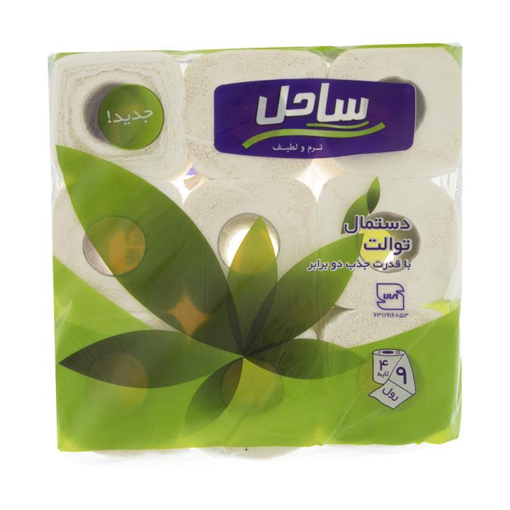 دستمال توالت ساحل مدل G-01 بسته 9 عددی Sahel G-01 Toilet Tissue Pack of 9